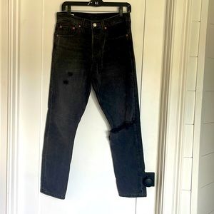 Levi dark gray denim, size W28 L28